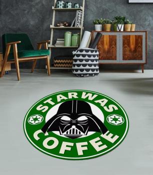 Starbucks Starwas Darth Vader round carpet!